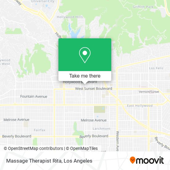 Massage Therapist Rita map