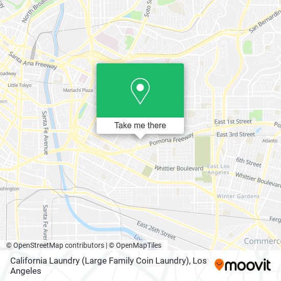 California Laundry (Large Family Coin Laundry) map