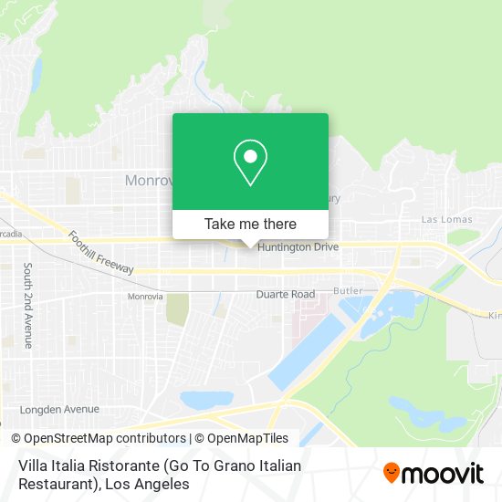 Mapa de Villa Italia Ristorante (Go To Grano Italian Restaurant)