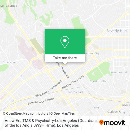 Mapa de Anew Era TMS & Psychiatry-Los Angeles (Guardians of the los Angls JWSH Hme)