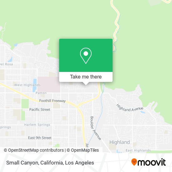 Mapa de Small Canyon, California