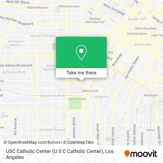 Mapa de USC Catholic Center (U S C Catholic Center)