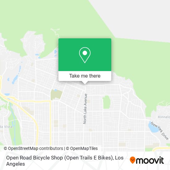 Mapa de Open Road Bicycle Shop (Open Trails E Bikes)