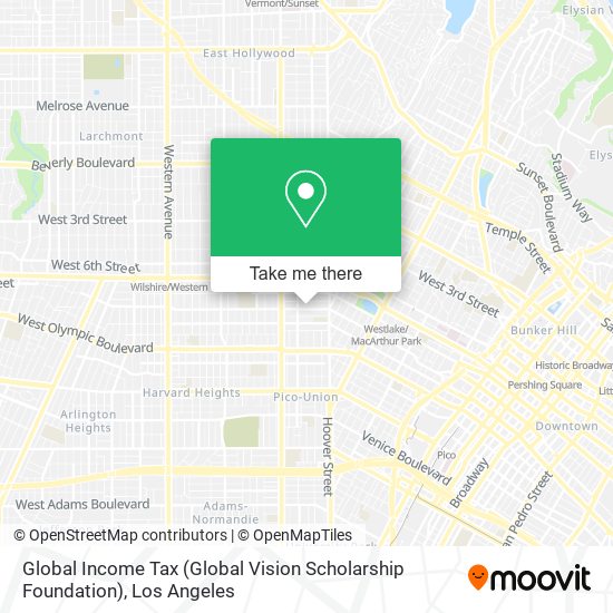 Mapa de Global Income Tax (Global Vision Scholarship Foundation)