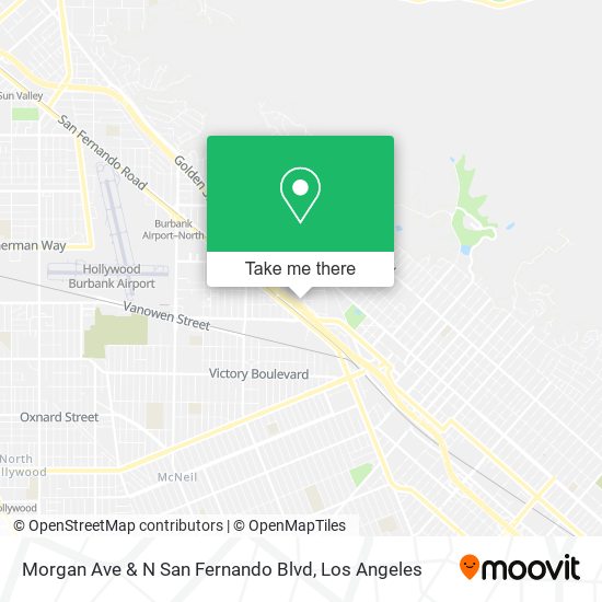 Morgan Ave & N San Fernando Blvd map