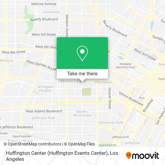 Mapa de Huffington Center (Huffington Events Center)