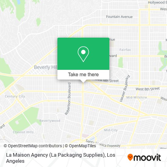 Mapa de La Maison Agency (La Packaging Supplies)