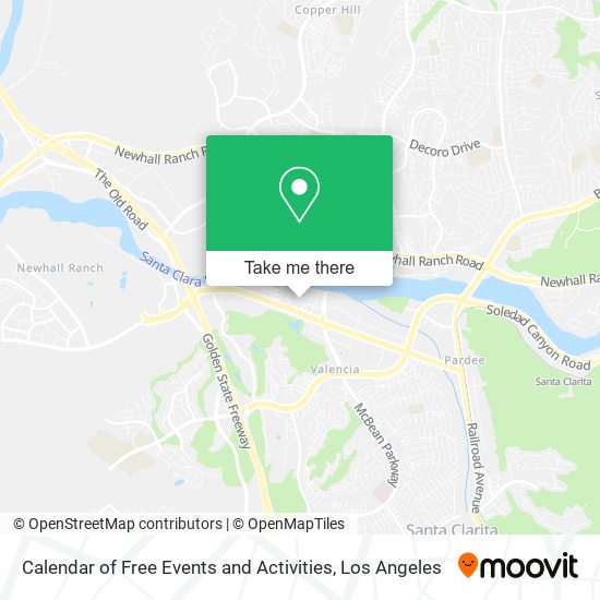 Calendar of Free Events and Activities map