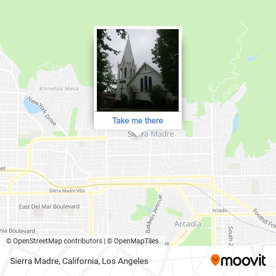 Sierra Madre, California map