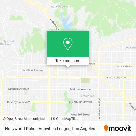 Hollywood Police Activities League map