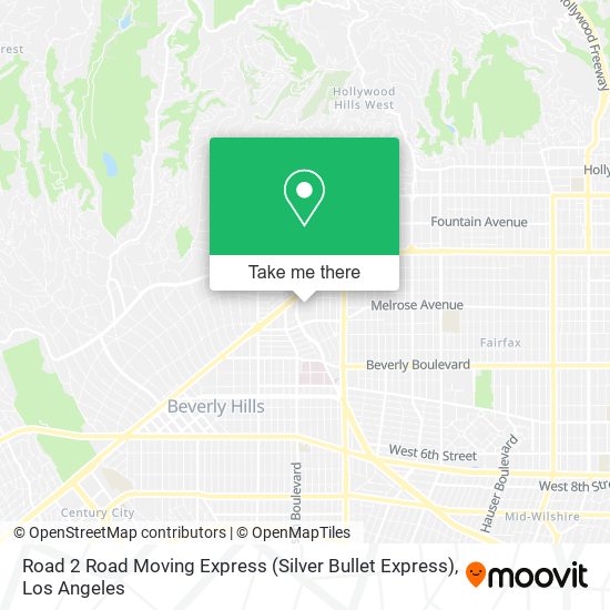 Road 2 Road Moving Express (Silver Bullet Express) map