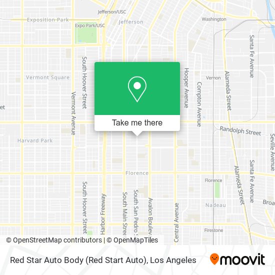 Red Star Auto Body (Red Start Auto) map
