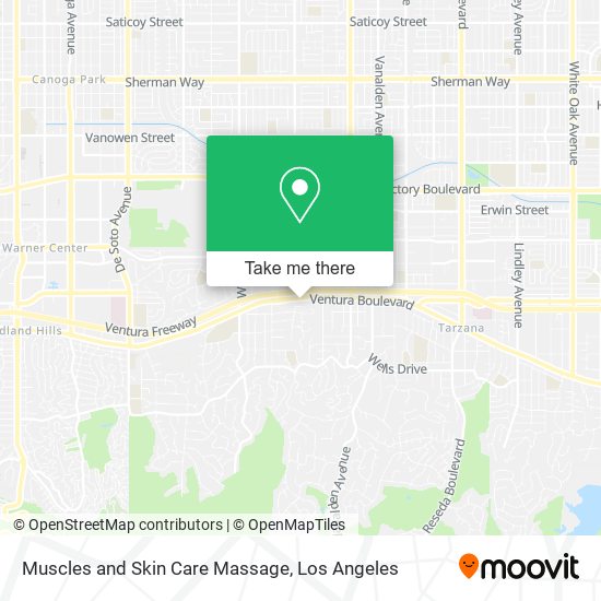 Muscles and Skin Care Massage map