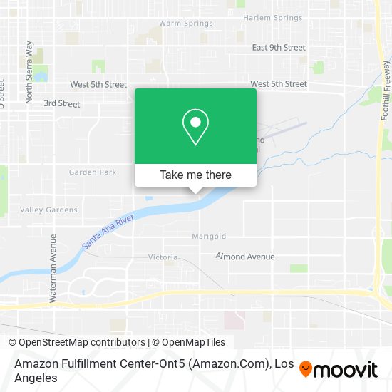 Mapa de Amazon Fulfillment Center-Ont5 (Amazon.Com)