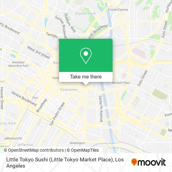 Mapa de Little Tokyo Sushi (Little Tokyo Market Place)