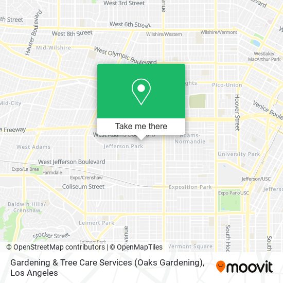 Mapa de Gardening & Tree Care Services (Oaks Gardening)