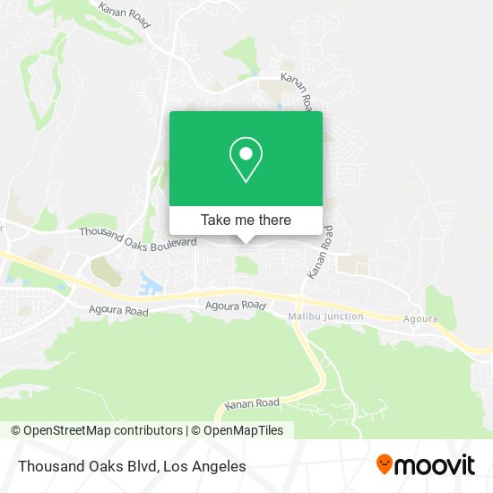 Thousand Oaks Blvd map