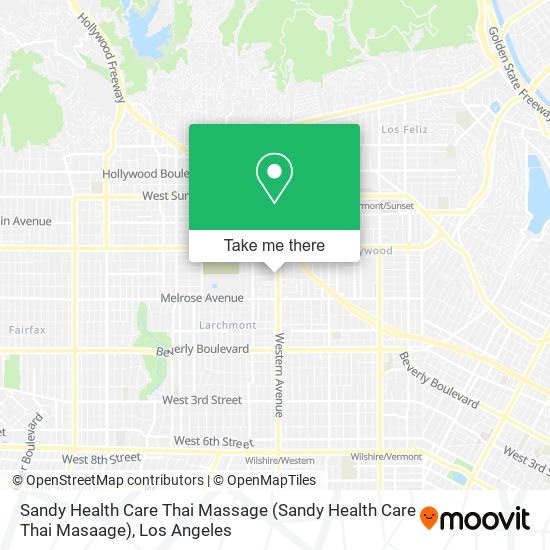 Mapa de Sandy Health Care Thai Massage