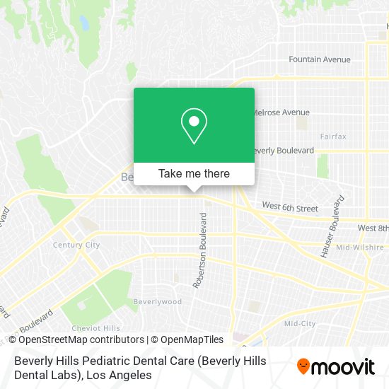 Mapa de Beverly Hills Pediatric Dental Care (Beverly Hills Dental Labs)