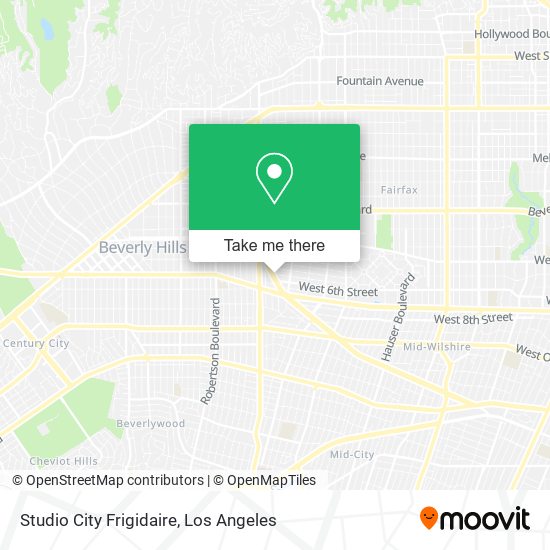 Studio City Frigidaire map