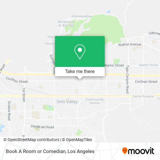 Book A Room or Comedian map