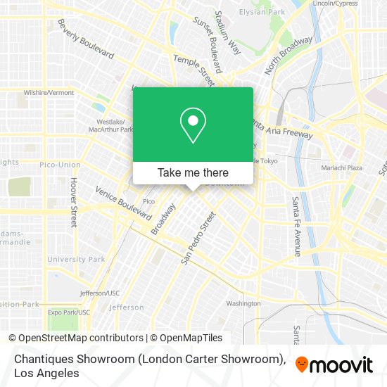 Mapa de Chantiques Showroom (London Carter Showroom)