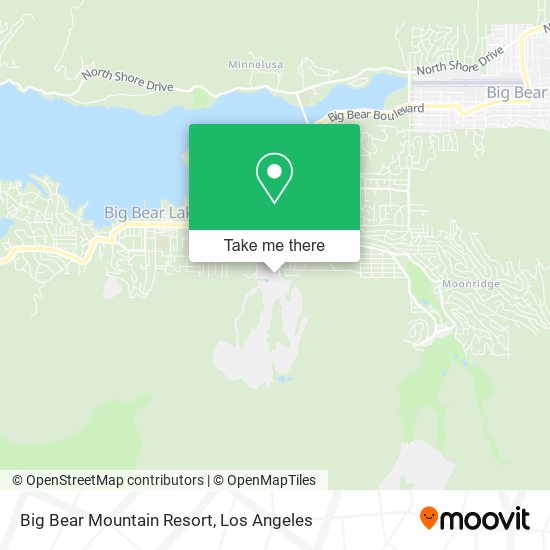 Mapa de Big Bear Mountain Resort