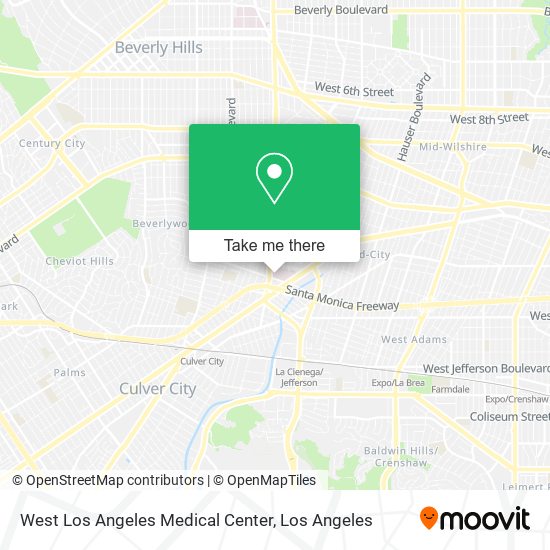 West Los Angeles Medical Center map