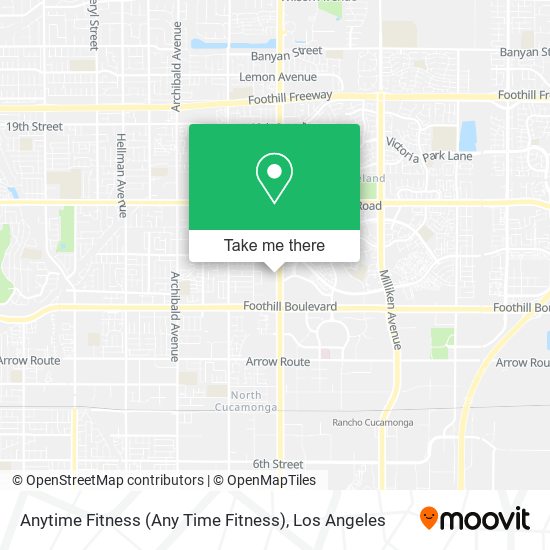 Mapa de Anytime Fitness (Any Time Fitness)