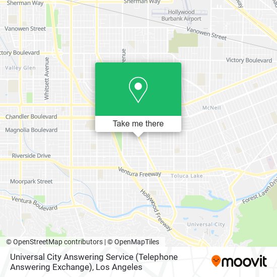 Mapa de Universal City Answering Service (Telephone Answering Exchange)