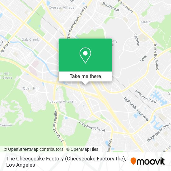 Mapa de The Cheesecake Factory (Cheesecake Factory the)