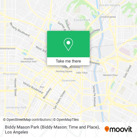 Mapa de Biddy Mason Park (Biddy Mason: Time and Place)