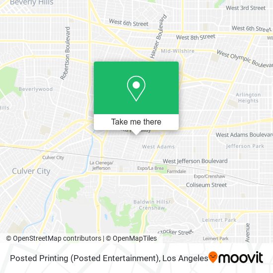 Posted Printing (Posted Entertainment) map