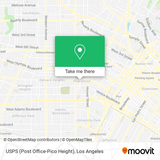 USPS (Post Office-Pico Height) map