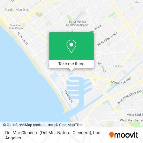 Del Mar Cleaners map