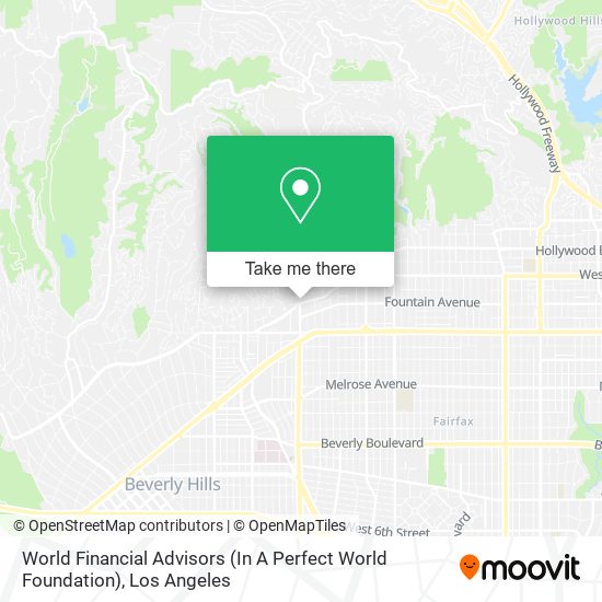 World Financial Advisors (In A Perfect World Foundation) map