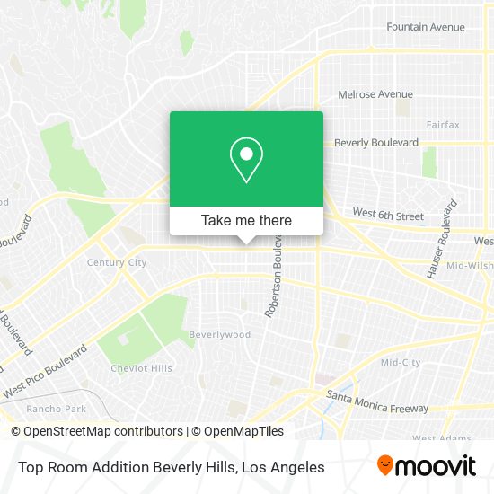 Mapa de Top Room Addition Beverly Hills