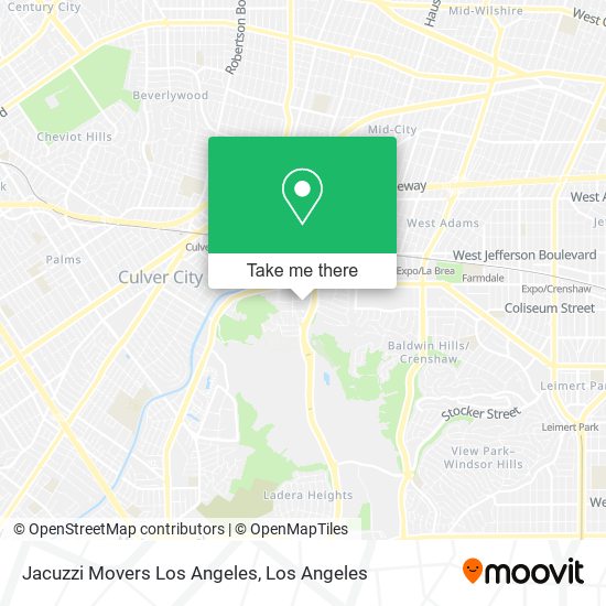 Jacuzzi Movers Los Angeles map
