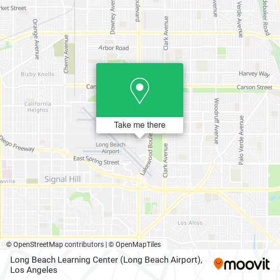 Long Beach Learning Center (Long Beach Airport) map