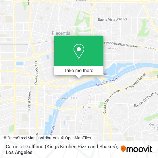 Camelot Golfland (Kings Kitchen Pizza and Shakes) map