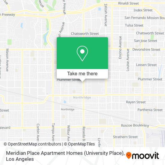 Meridian Place Apartment Homes (University Place) map