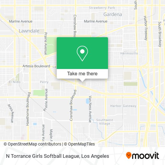 N Torrance Girls Softball League map