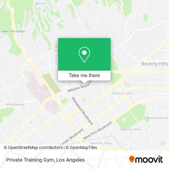 Mapa de Private Training Gym