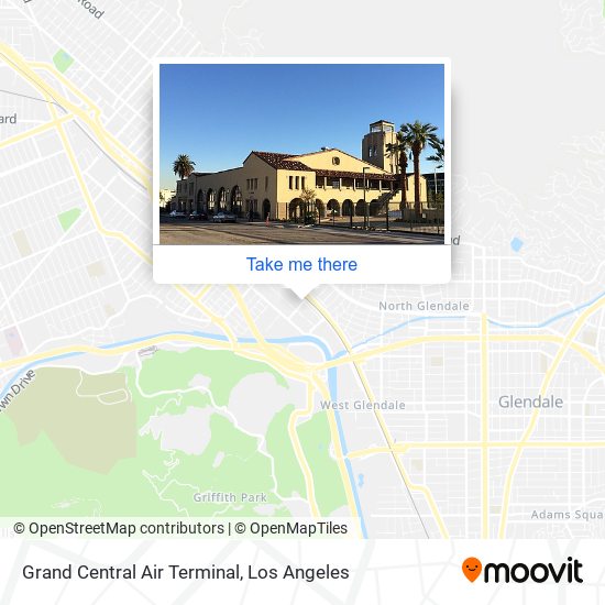 Grand Central Air Terminal map