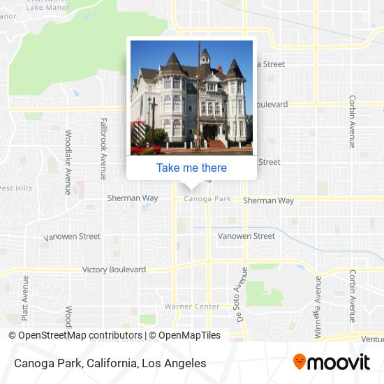 Mapa de Canoga Park, California