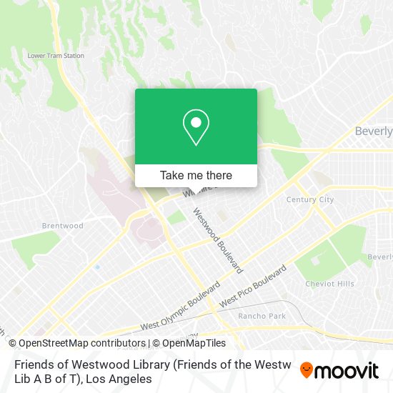 Mapa de Friends of Westwood Library (Friends of the Westw Lib A B of T)