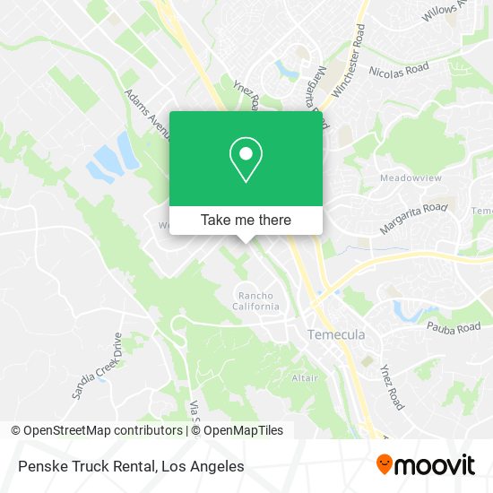 Penske Truck Rental map