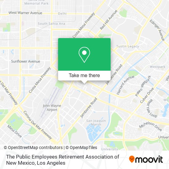 The Public Employees Retirement Association of New Mexico map