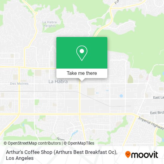 Mapa de Arthur's Coffee Shop (Arthurs Best Breakfast Oc)