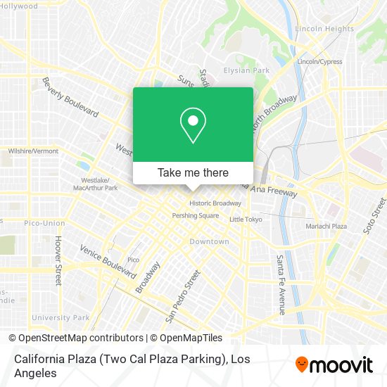 California Plaza (Two Cal Plaza Parking) map